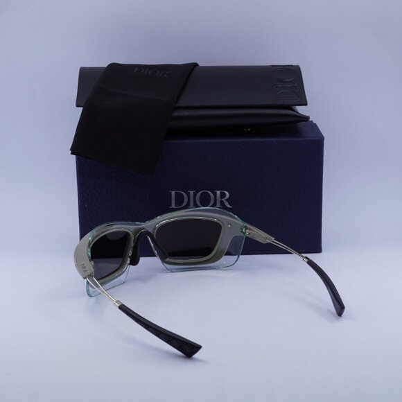 Dior DIORXPLORER S1U 55H Rectangle Sunglasses - Deep Beige/Silver Mirror - Picture 5 of 11